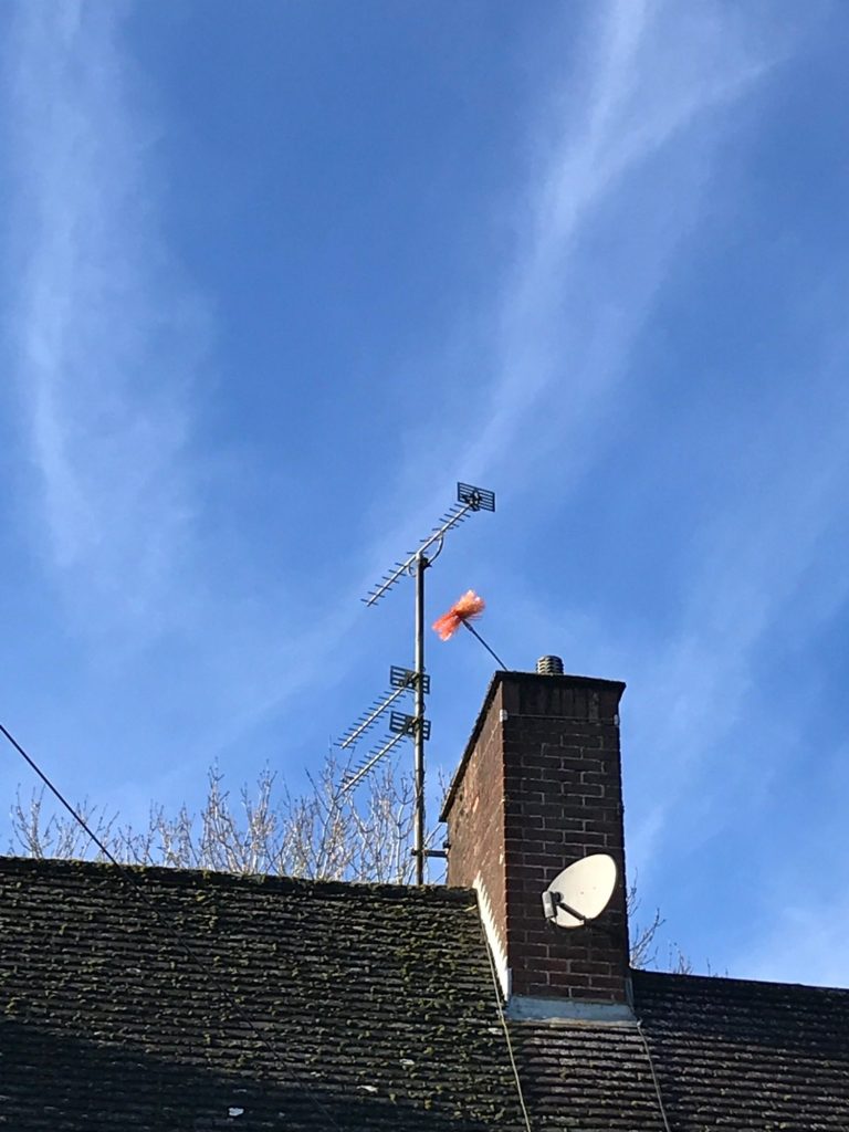 Swindon Chimney Sweep Swindon Chimney Sweep Brush out of chimney pot