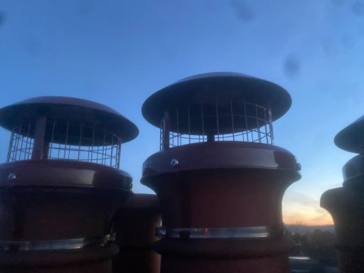 Chimney Cowls at Dusk
